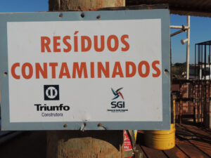 Resíduos contaminados em obras rodoviárias